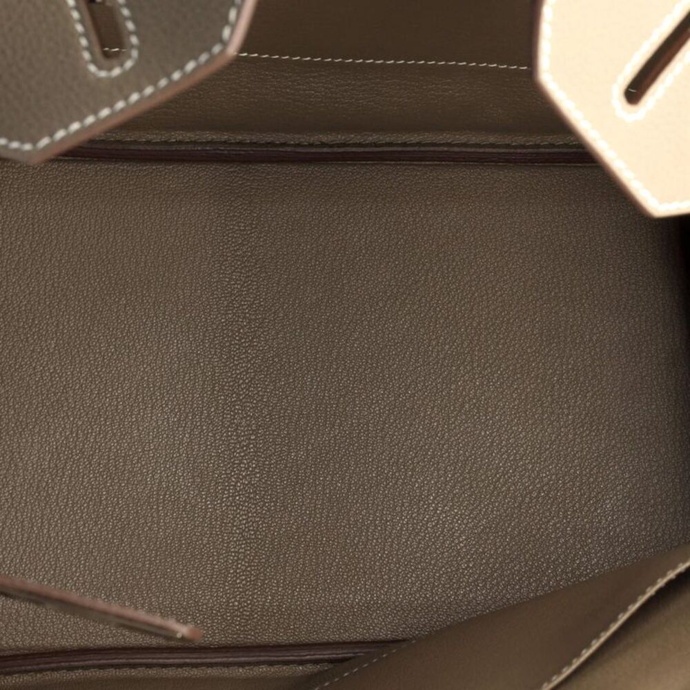 Hermes Birkin Handbag Grey Maurice with Palladium Hardware 30 Gray - Picture 6 of 8